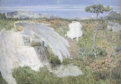 Giovanni Segantini Love at the Spring of Life (The Fountain of Youth) (mk19) oil painting image